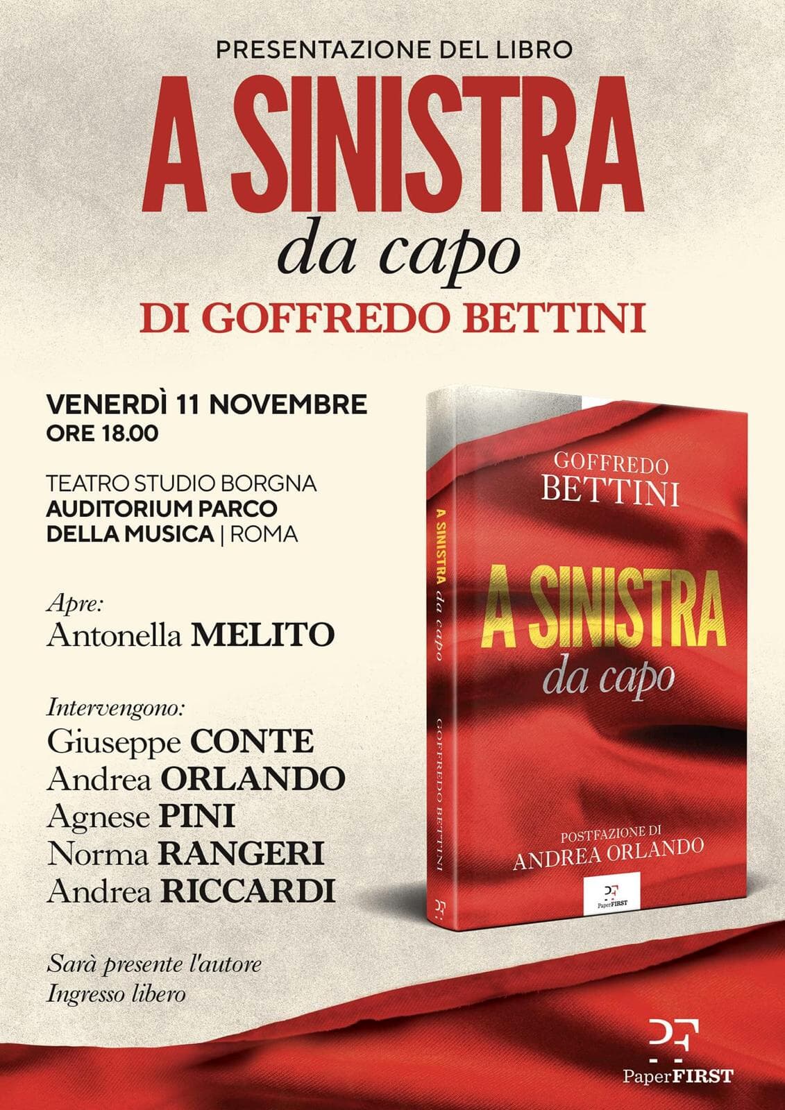 Presentazione del libro: "A sinistra da capo"